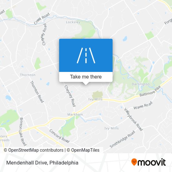 Mendenhall Drive map