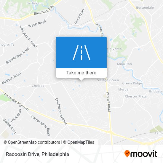 Racoosin Drive map