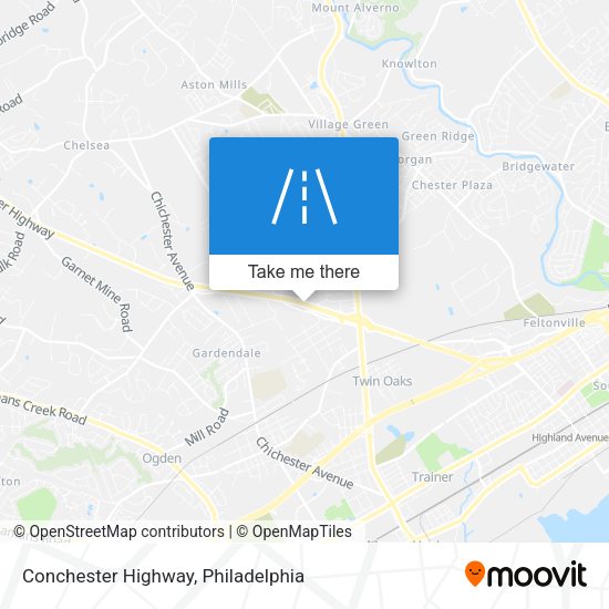 Conchester Highway map