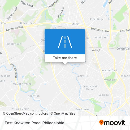 East Knowlton Road map