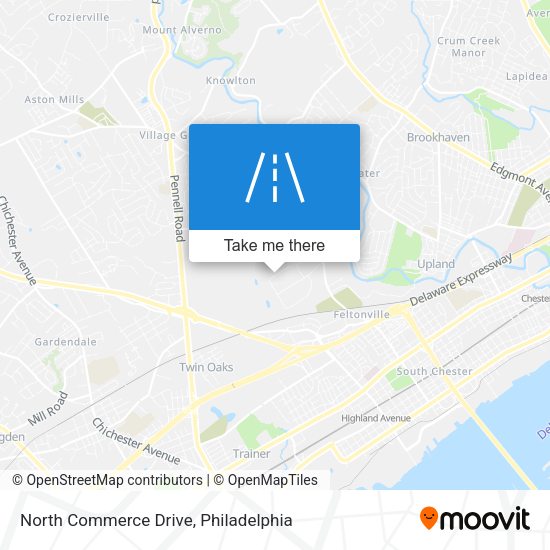 North Commerce Drive map