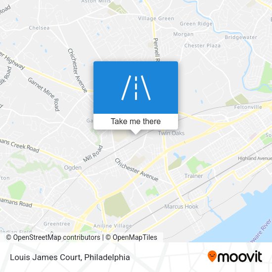 Louis James Court map