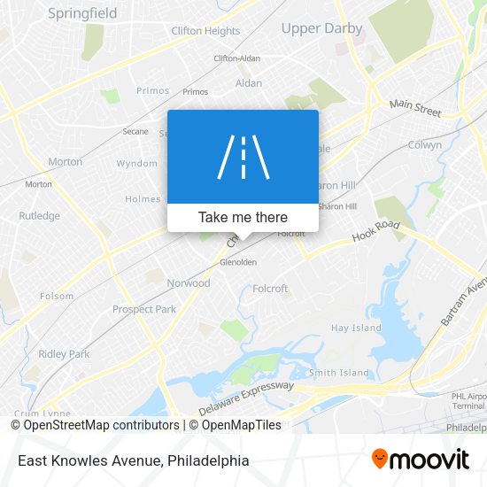 East Knowles Avenue map