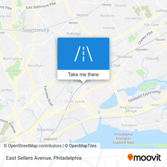 East Sellers Avenue map