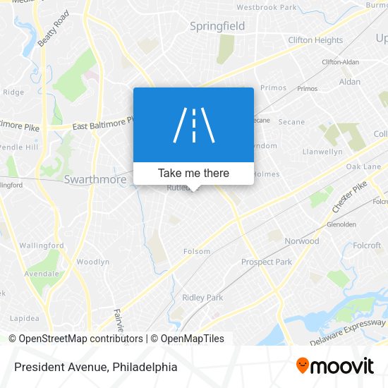 Mapa de President Avenue