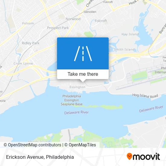 Erickson Avenue map