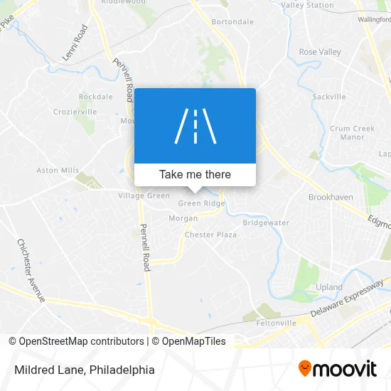 Mildred Lane map