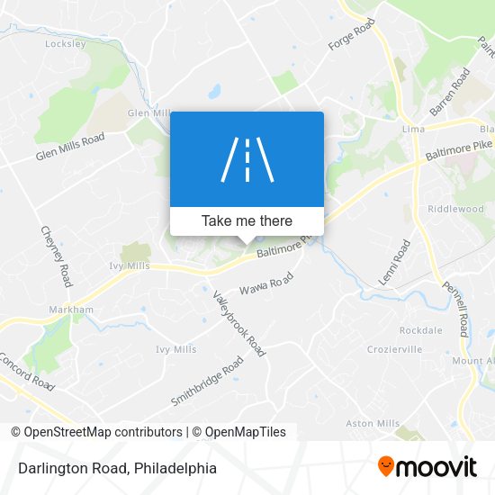 Mapa de Darlington Road