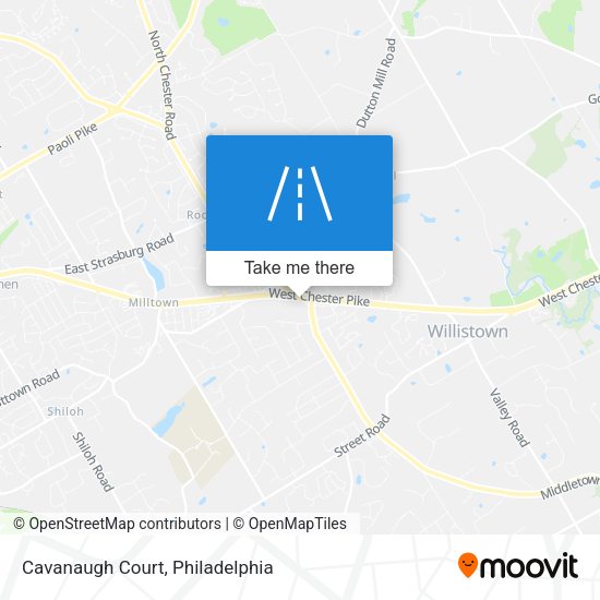 Cavanaugh Court map