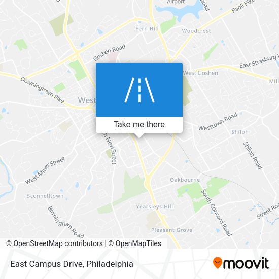East Campus Drive map