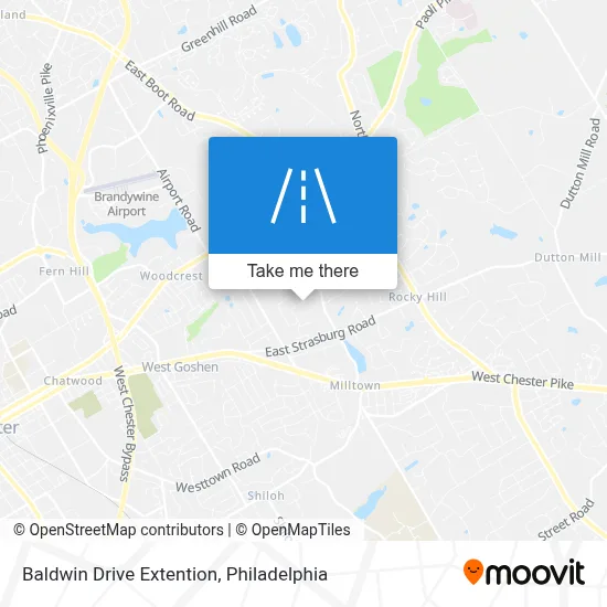 Baldwin Drive Extention map