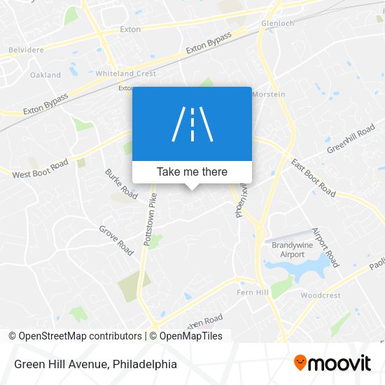 Green Hill Avenue map