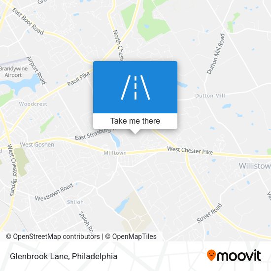 Glenbrook Lane map