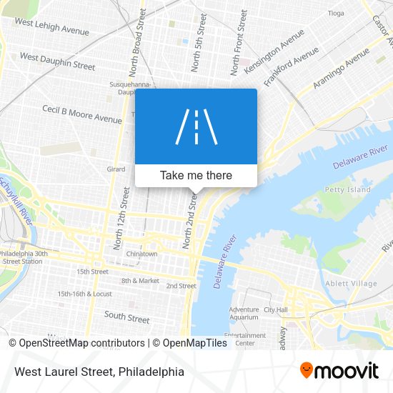 Mapa de West Laurel Street
