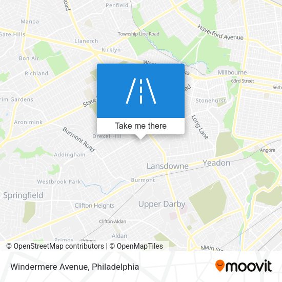 Mapa de Windermere Avenue