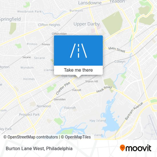 Mapa de Burton Lane West