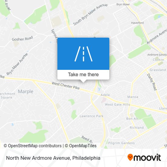 Mapa de North New Ardmore Avenue