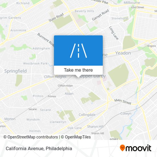 Mapa de California Avenue