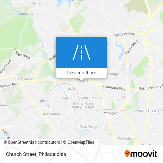 Church Street map