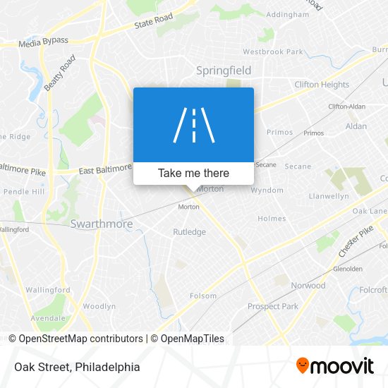 Oak Street map