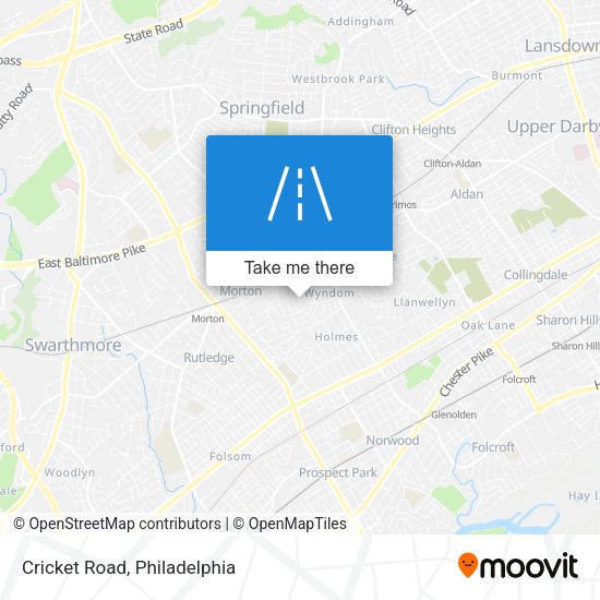 Mapa de Cricket Road