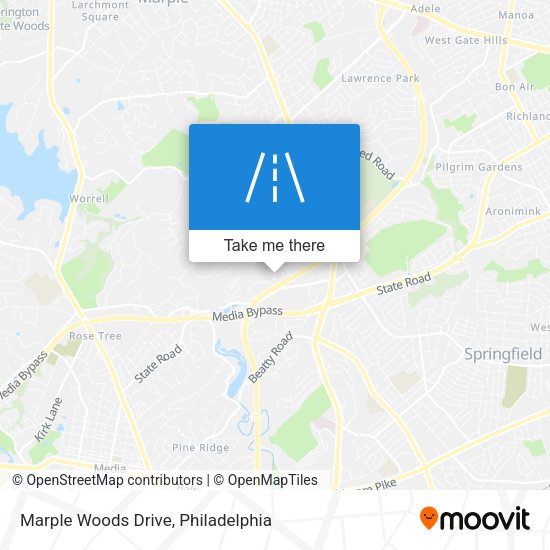 Mapa de Marple Woods Drive