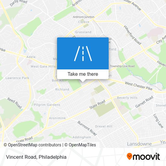 Mapa de Vincent Road