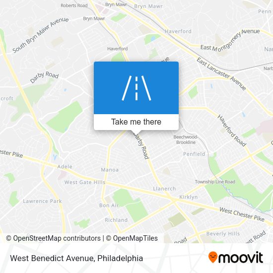 Mapa de West Benedict Avenue