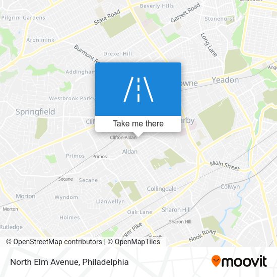 Mapa de North Elm Avenue