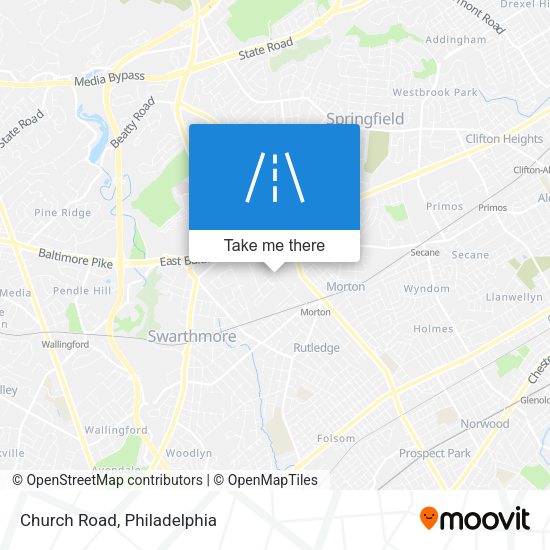 Mapa de Church Road
