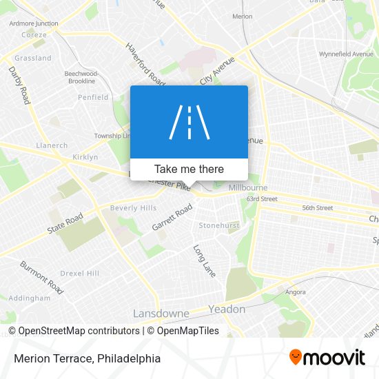 Merion Terrace map