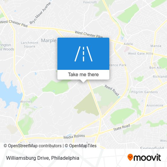 Mapa de Williamsburg Drive