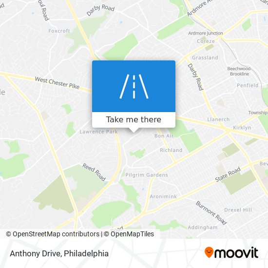 Anthony Drive map