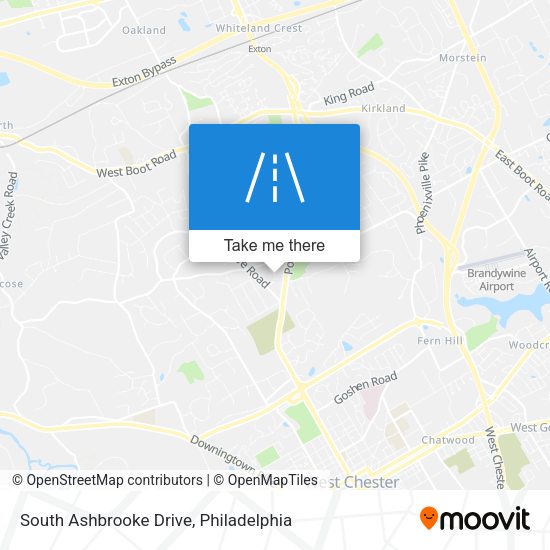 South Ashbrooke Drive map
