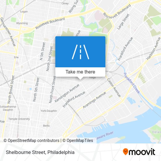Mapa de Shelbourne Street
