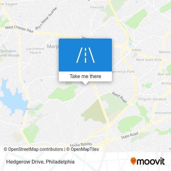 Mapa de Hedgerow Drive