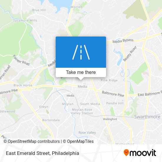 East Emerald Street map