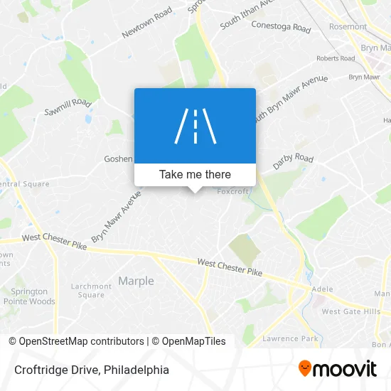 Croftridge Drive map