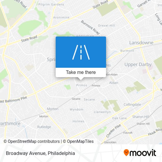 Mapa de Broadway Avenue