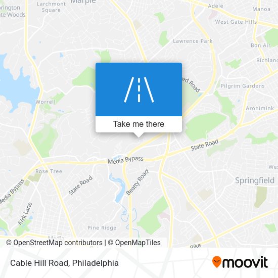 Cable Hill Road map
