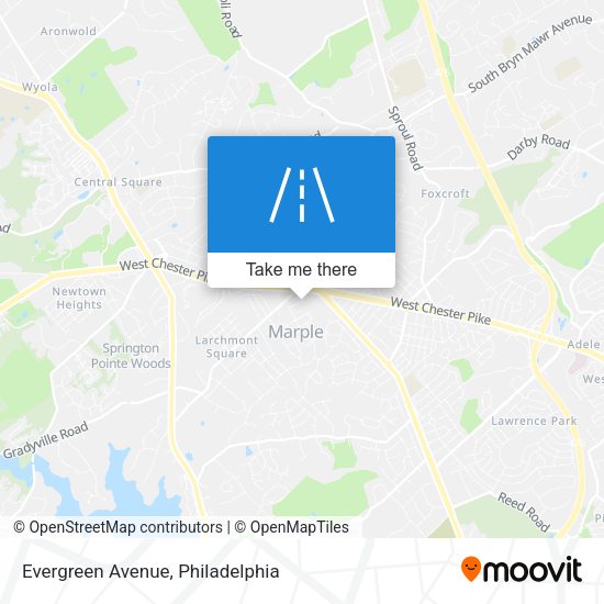 Mapa de Evergreen Avenue