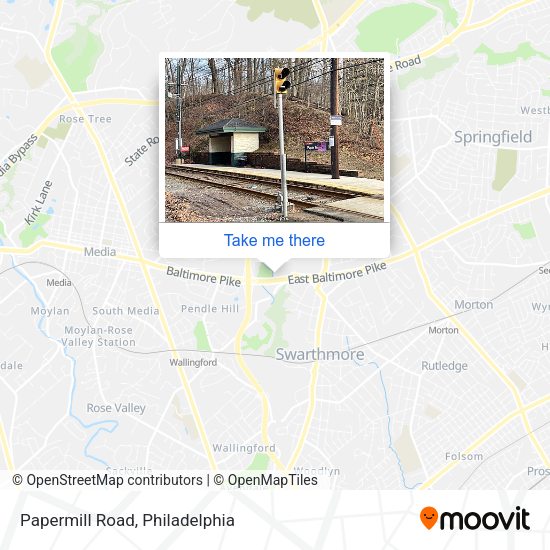 Papermill Road map