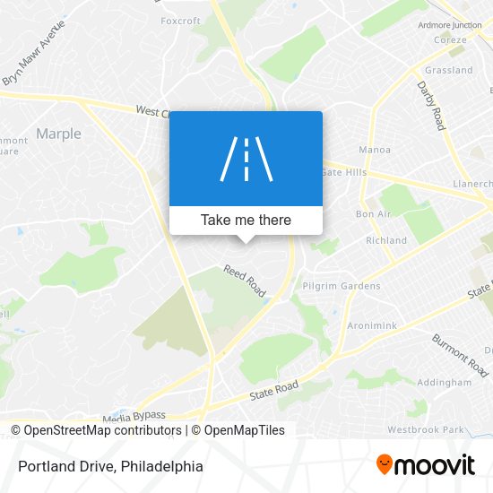 Portland Drive map