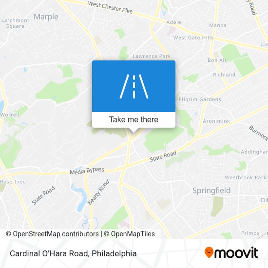 Cardinal O'Hara Road map
