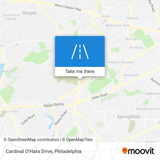 Mapa de Cardinal O'Hara Drive