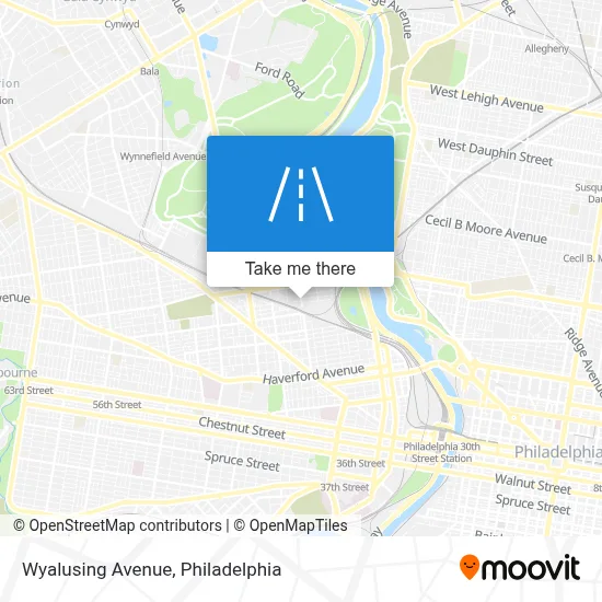 Wyalusing Avenue map