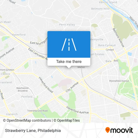 Strawberry Lane map