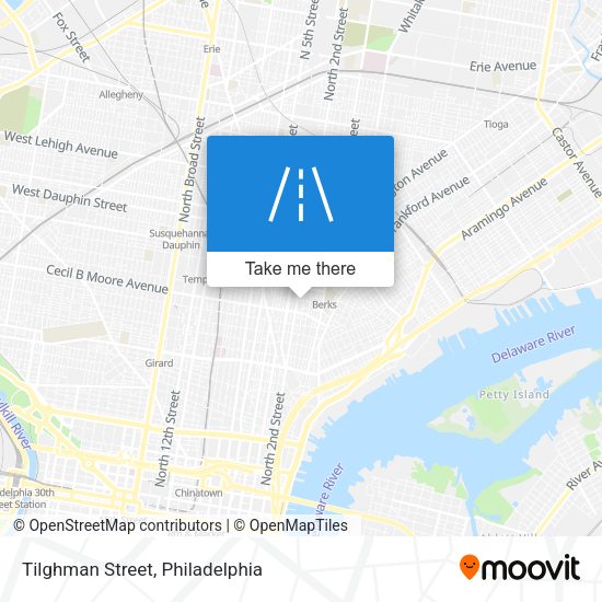 Mapa de Tilghman Street