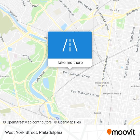 West York Street map