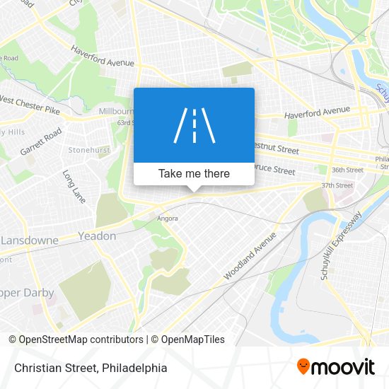 Christian Street map